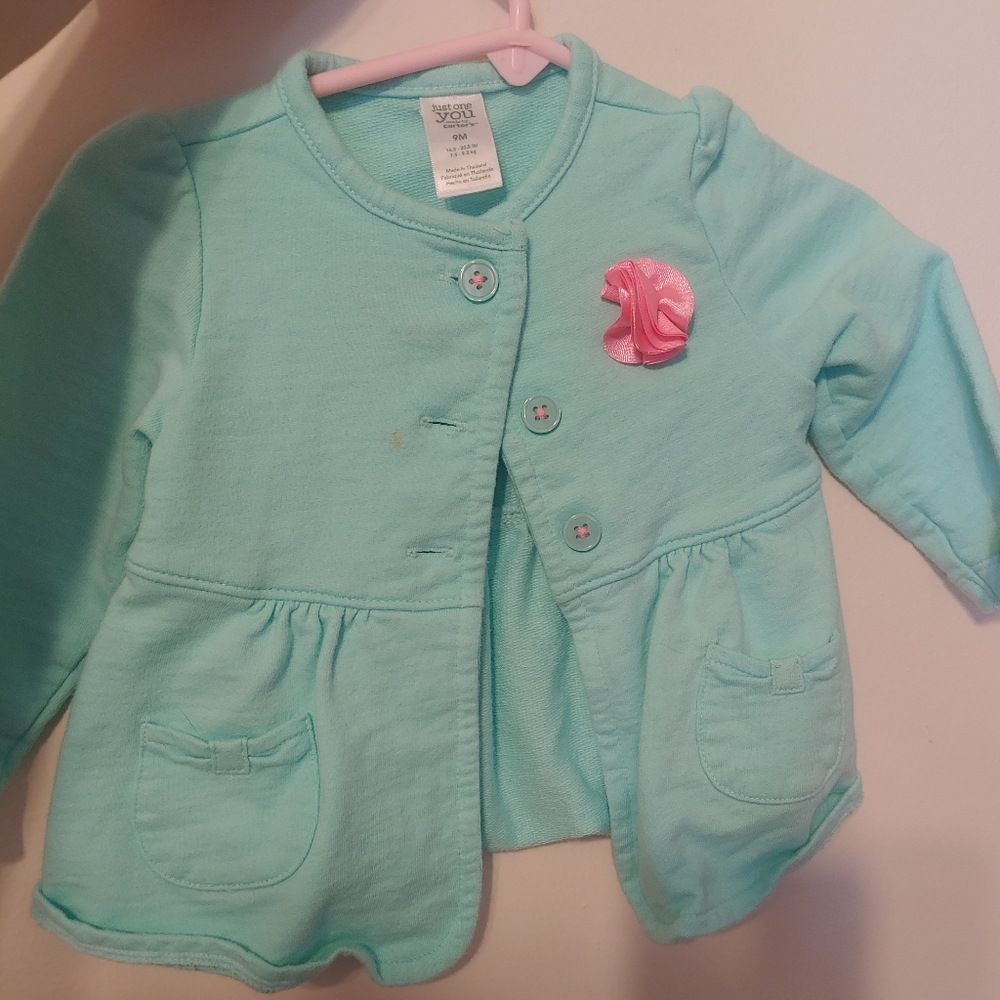 Blue buttons up carter's shirt